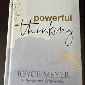 Powerful Thinking Hardcover Book - White and Gold